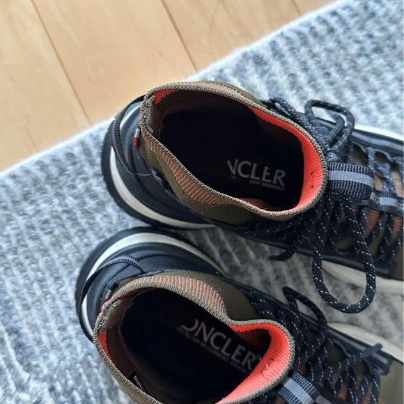 Moncler khaki monte runner high shoes - 37.5 - Picture 1 of 9
